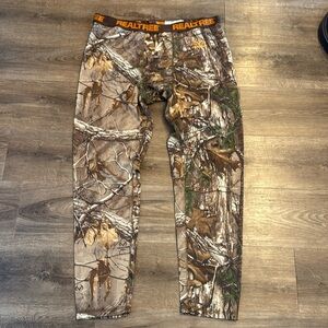 Realtree Camouflage Fleece Thermal Bottoms‎ Hunting Size L